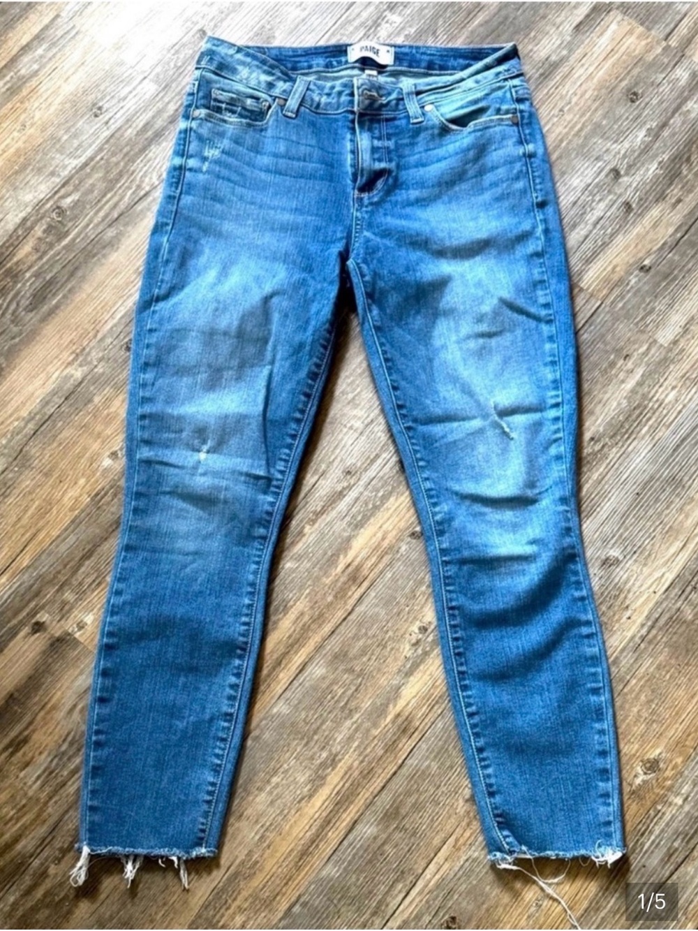 Paige Denim Nessa Distressed Verdugo Ankle Size 28
